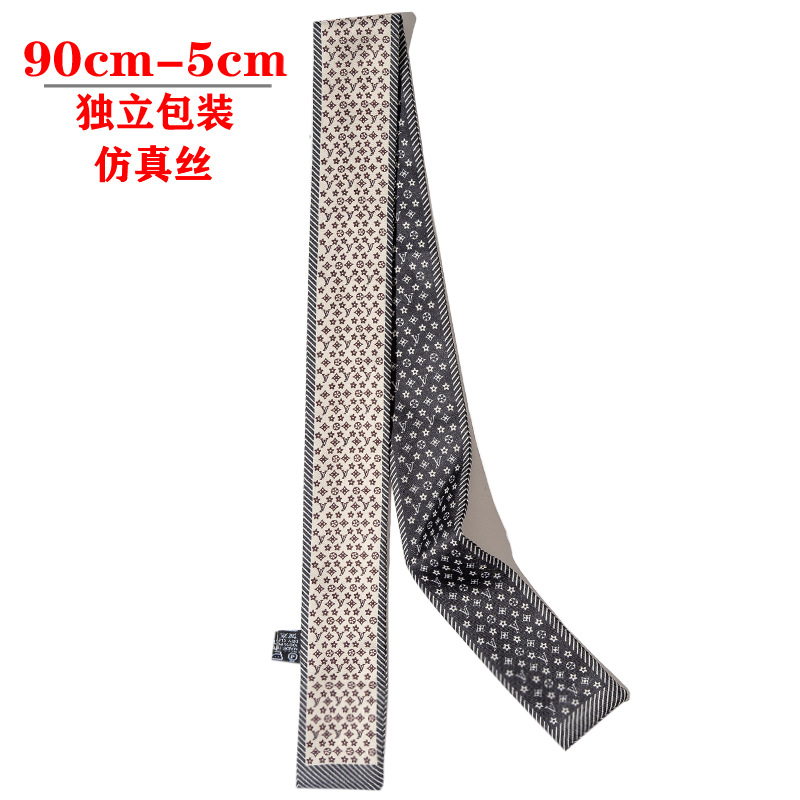 2025 Small silk scarf, hair band, long silk scarf, hair band, silk ribbon, Suzhou and Hangzhou souvenir packaging box, silk scarf pic 12