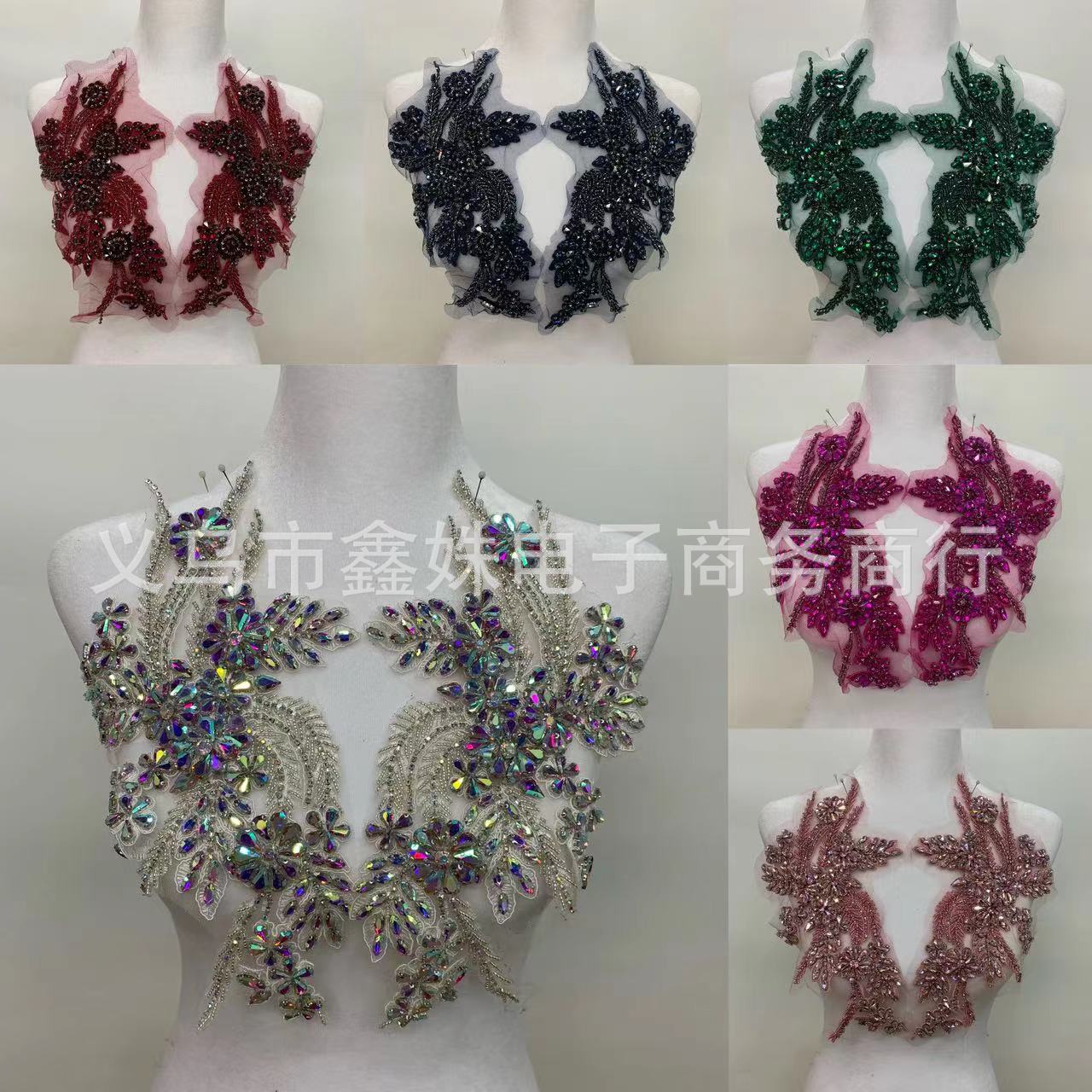 Wholesale beaded crystal dresses, corsets, water diamonds, wheat ear decals pic 47
