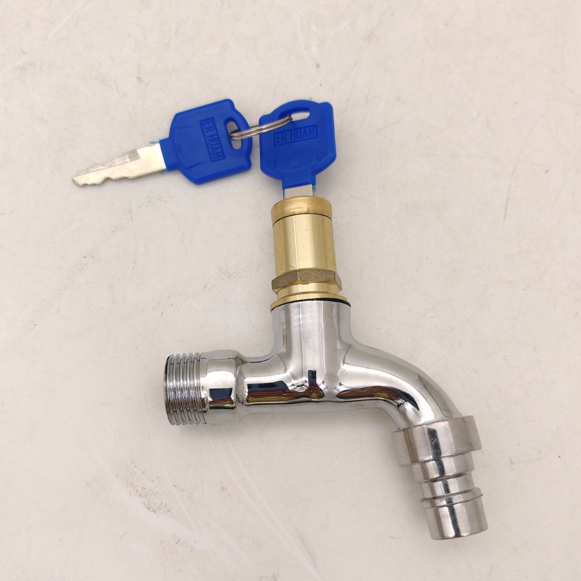 自产自销 家用户外防盗钥匙4分带锁匙水龙头6分钥匙 水龙头详情4