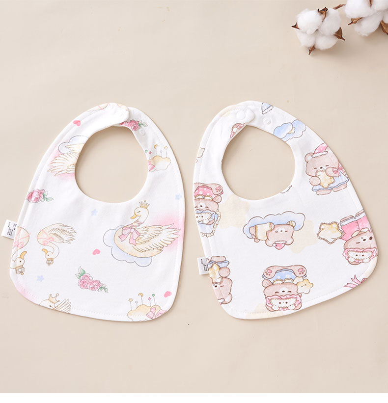 婴幼儿纯棉防水围嘴新生儿用品宝宝防湿衣小孩围兜口水巾纯棉饭兜详情10