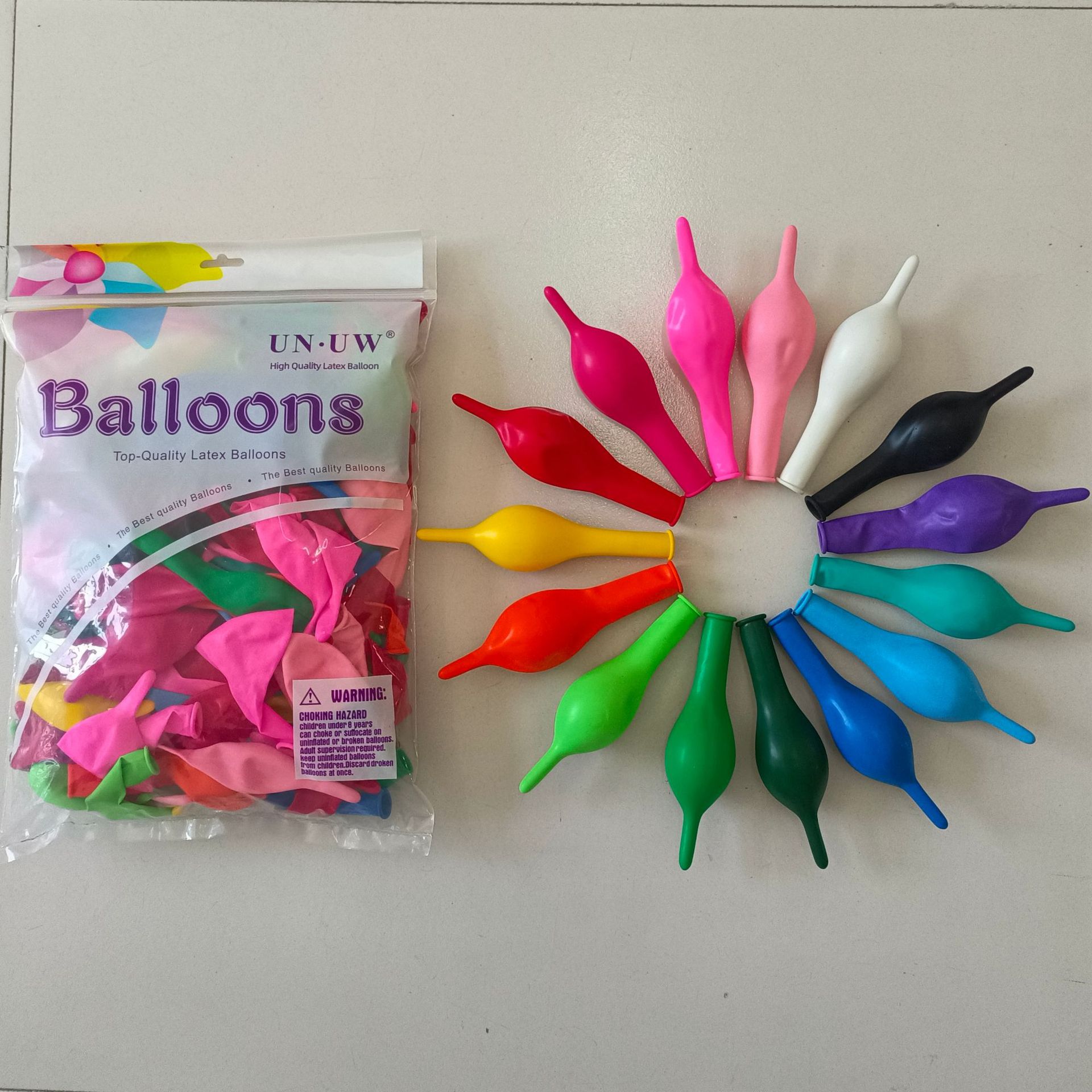 好润厂家10寸2.4克尾巴气球串条链婚房布置生日派对商场教室装饰详情9