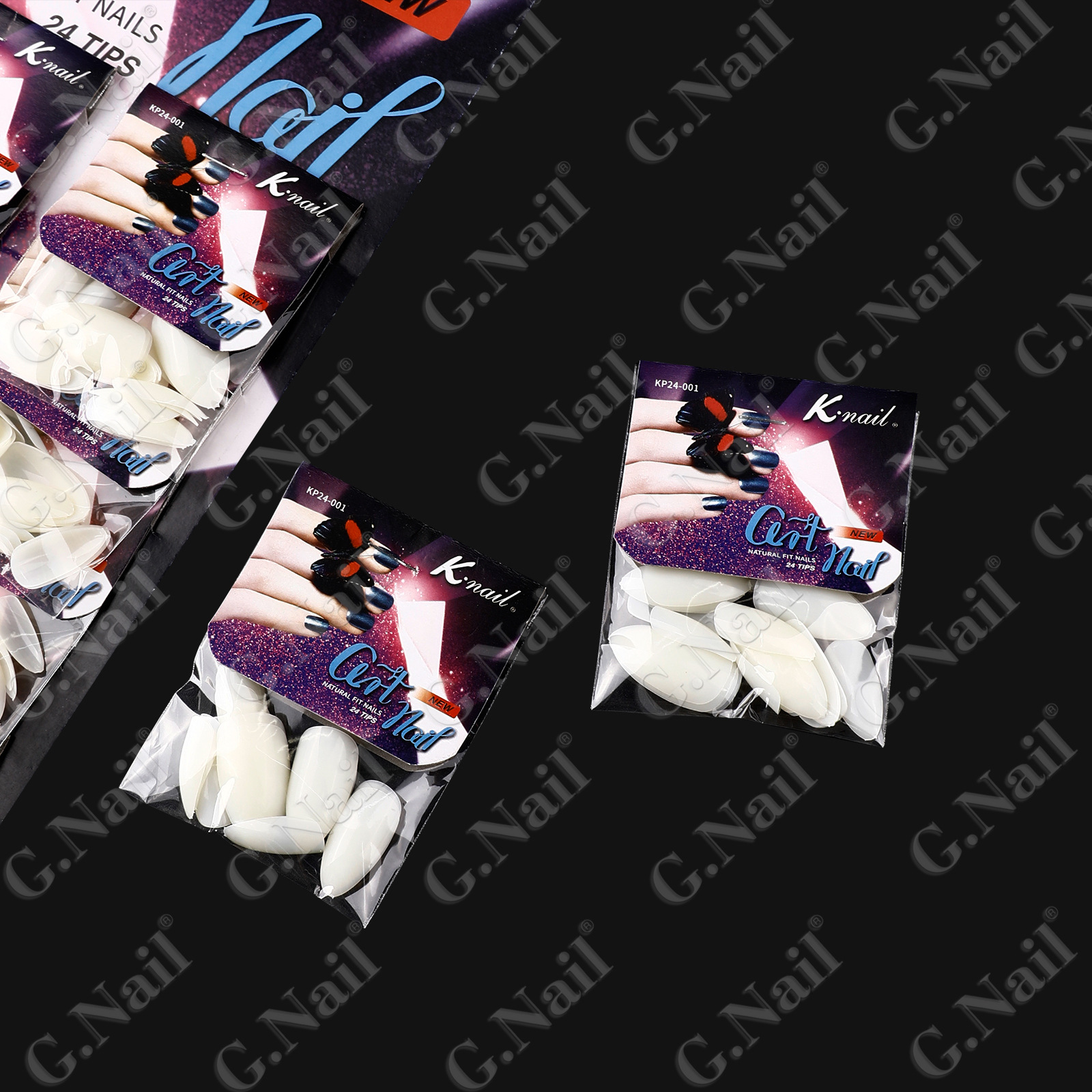 Gnail Knail正品卡装美甲假指甲片系列24片24包卡装全贴穿戴甲美甲批发非洲南美洲畅销跨境爆品详情4