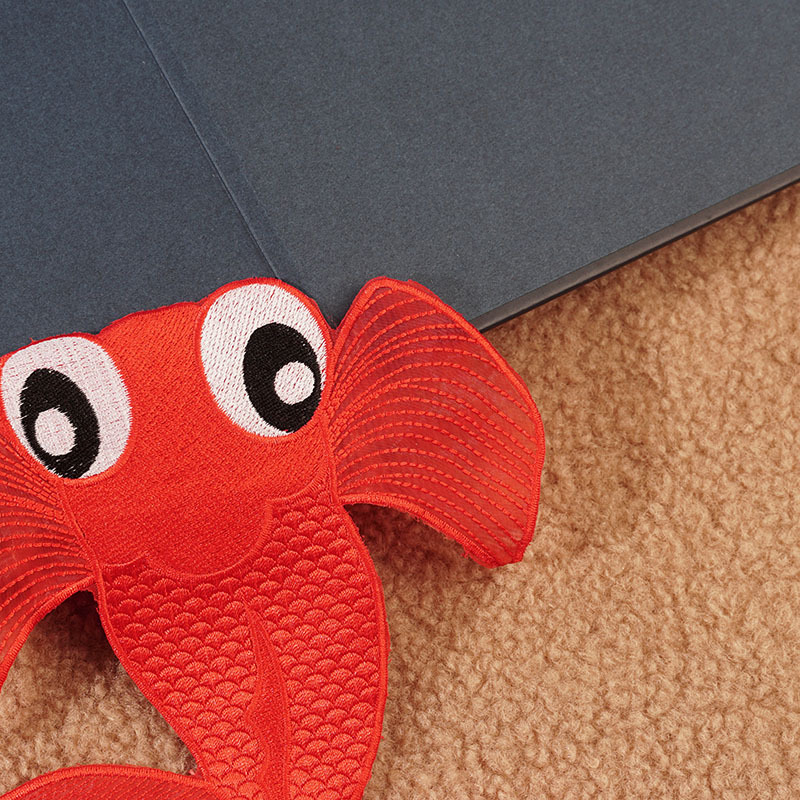 金鱼热气球时尚珠子绣电脑绣花特种绣重工刺绣布贴大号衣服补丁贴详情7