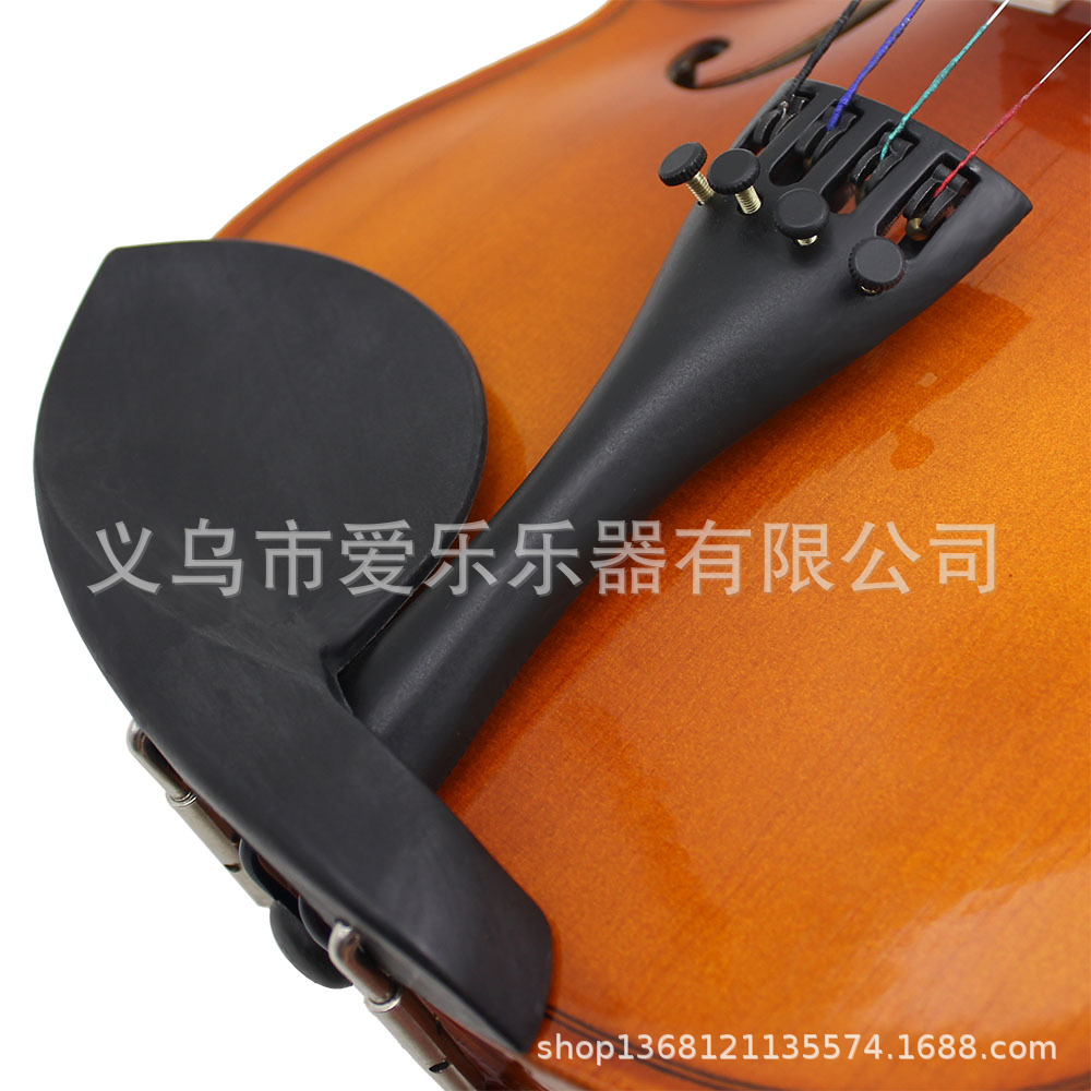 4/4 Solid wood violin natural color playing violin set for children, adults and beginners pic 19