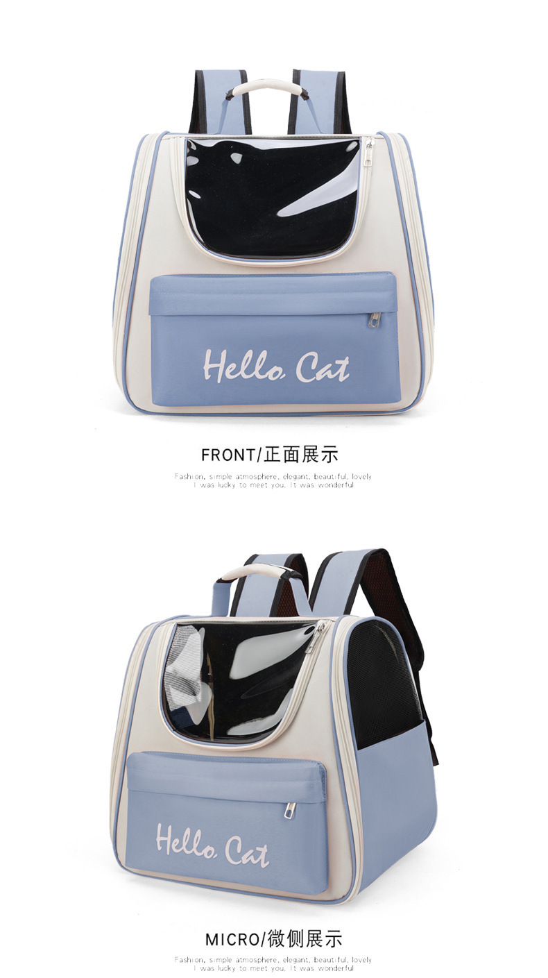 Pet bag water repellent for cats going out, fashionable and versatile backpack, space capsule for cats and dogs pic 25