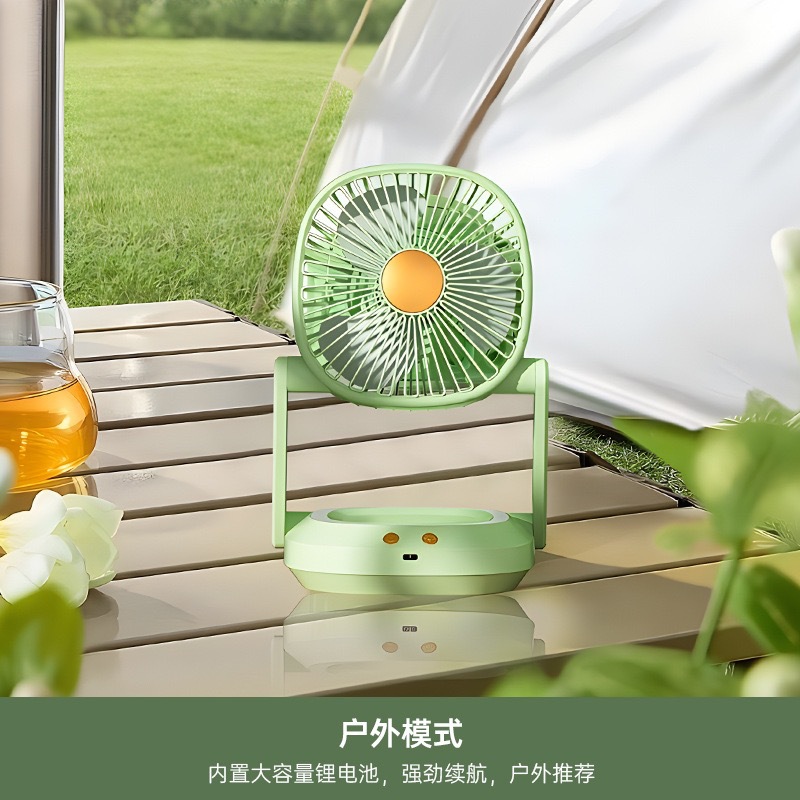 折叠户外风扇usb可充电小型学生宿舍床上夹扇迷你便携式礼品跨境详情3