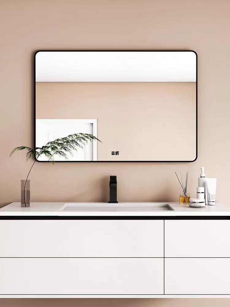 卫生间镜子免打孔粘贴化妆镜洗手间厕所洗漱台梳妆卫浴挂墙浴室镜详情16