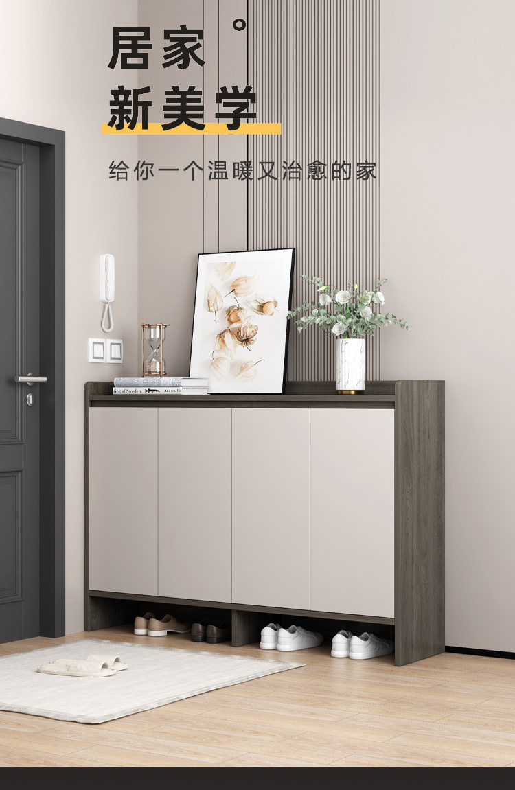 #实木鞋柜家用门口新款2024室内简易收纳柜入户玄关柜多层鞋详情1