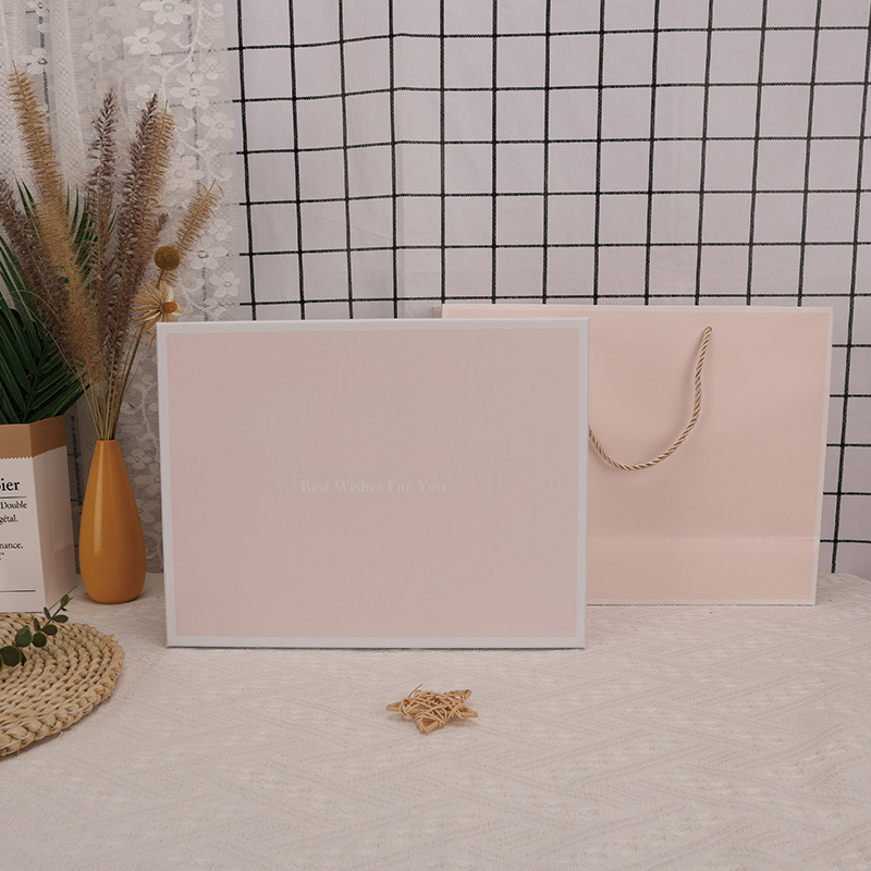 现货粉色蝴蝶结礼盒空盒天地盖包装盒生日礼物盒情人节伴手礼品盒详情11