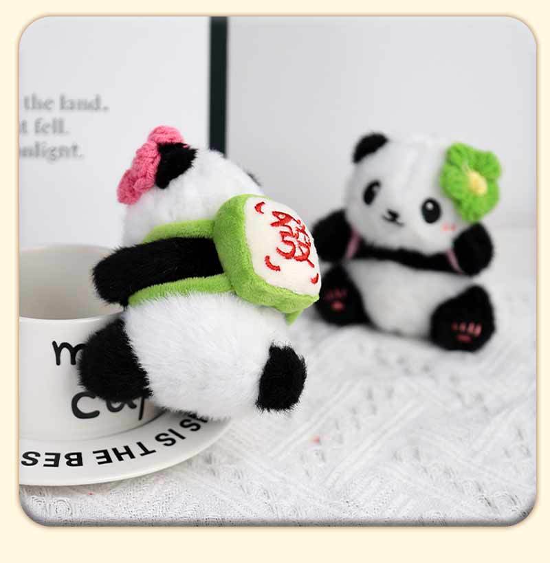 Cute panda keychain pendant, small gift, schoolbag key chain pendant, high-end and practical small gifts pic 5