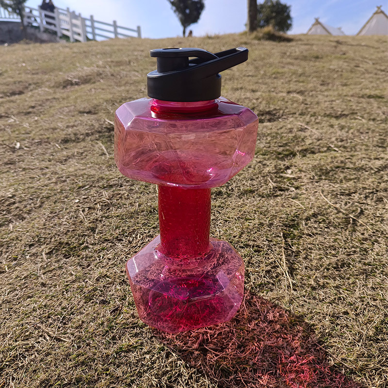 1.5L哑铃杯大容量水壶户外便携式塑料水杯哑铃太空杯冷水杯可印刷详情6