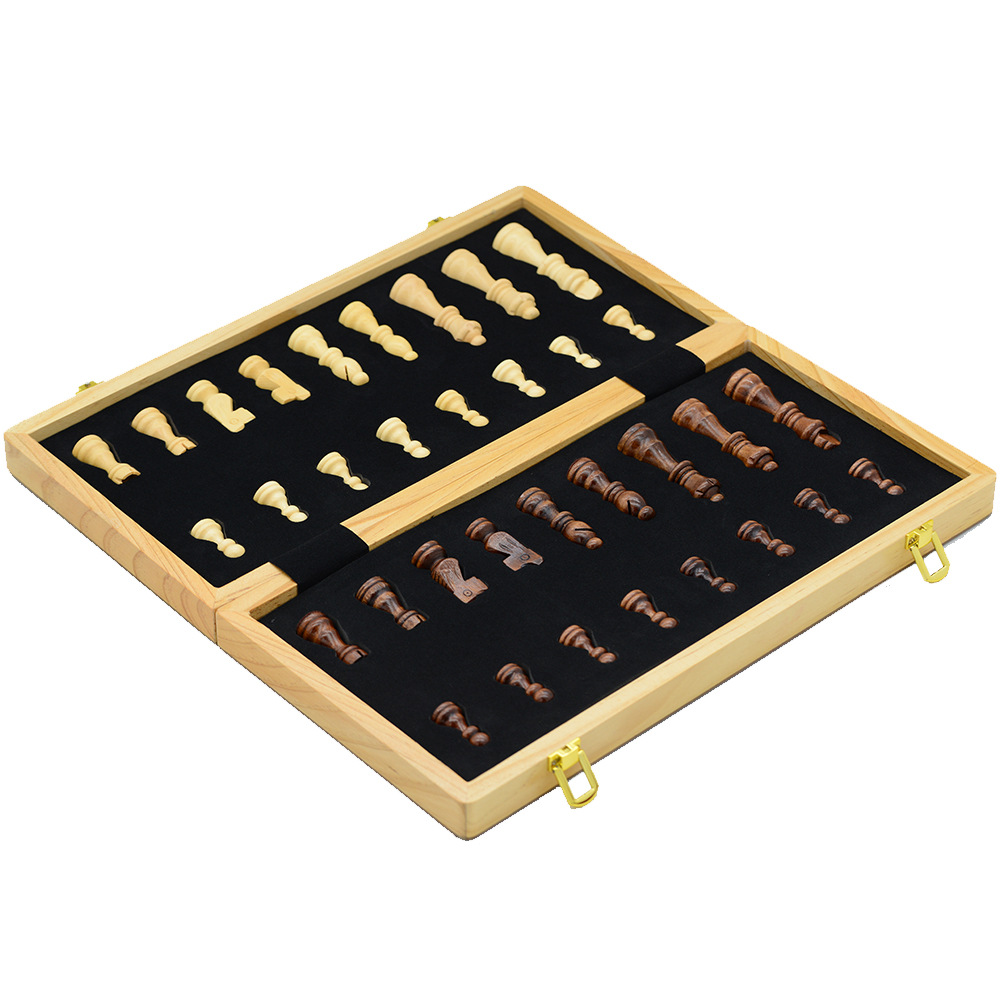 New type of chess and card entertainment, made of wood, magnetic, foldable and 39CM, with double rear, directly sent by the manufacturer for cross-border exclusive supply pic 5