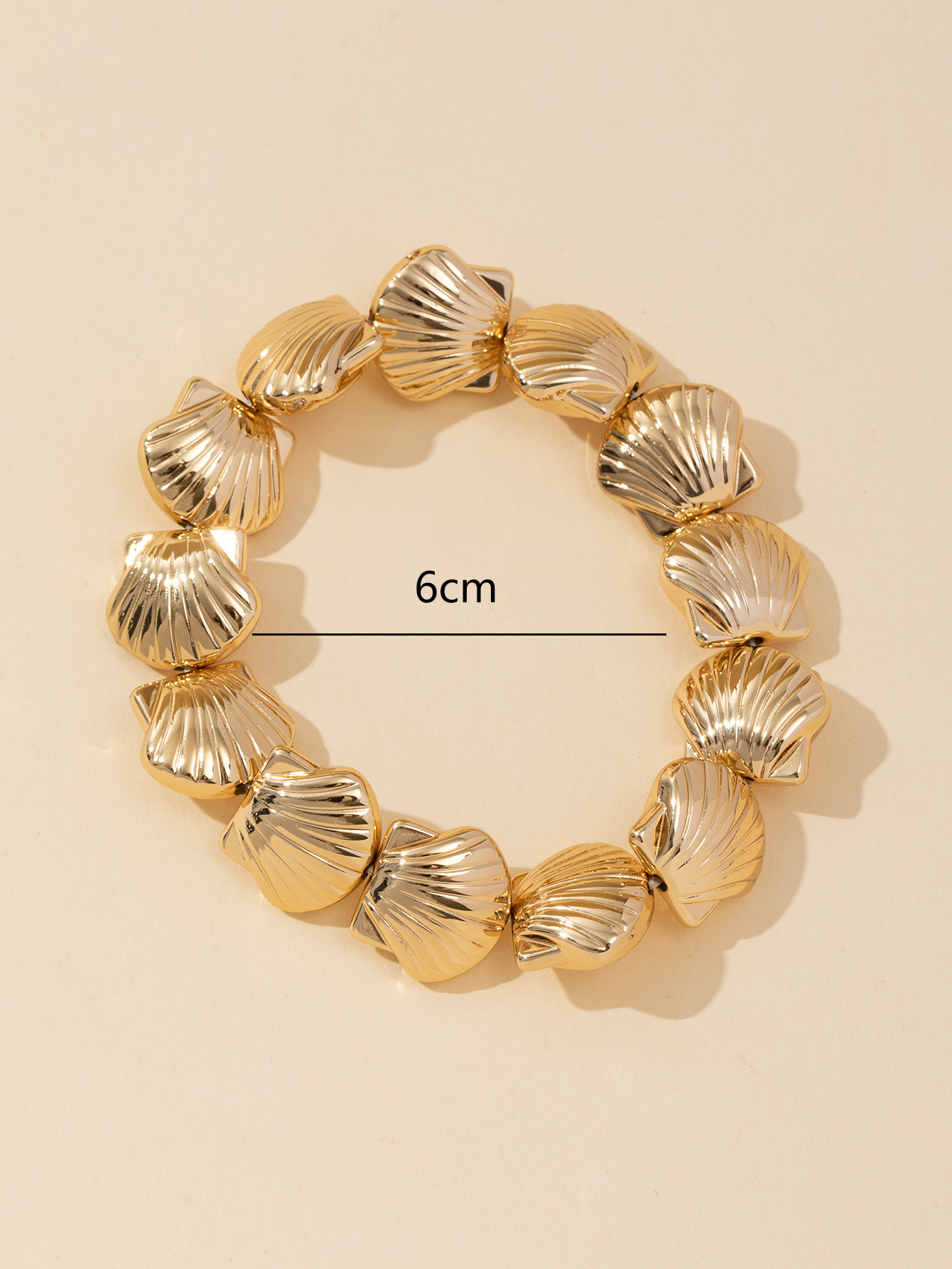 Factory direct sales of cross-border best-selling irregular gold-plated CCB bracelets, fashionable and personalized jewelry, wholesale of European and American accessories pic 8
