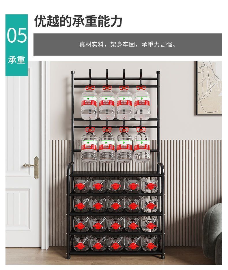 鞋架多层家用落地一体式衣帽一体架鞋屋门玄关简易鞋服多功能架详情10