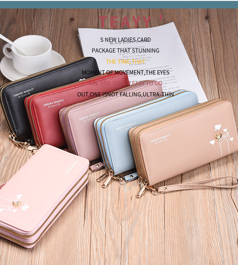 The 2024 new long wallet, clutch, phone bag, coin purse, multi-functional card case, zipper bag and wallet for women pic 10