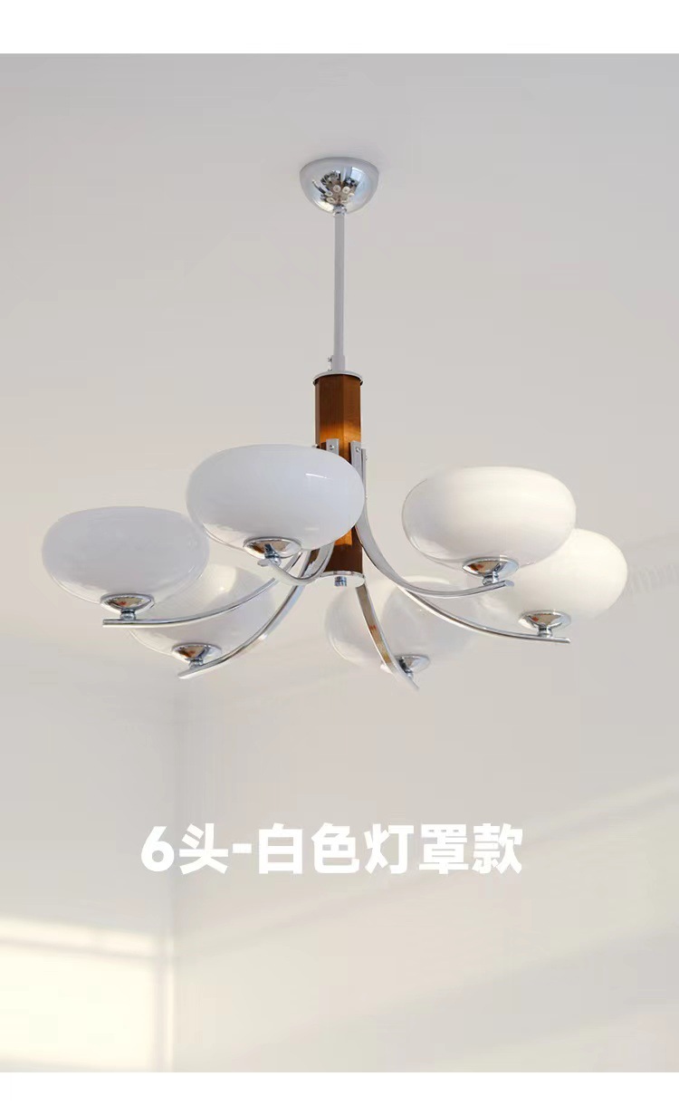 迪格雅中古北欧实木卧室餐厅吊灯 法式复古原木mcm书房客厅吊灯详情14
