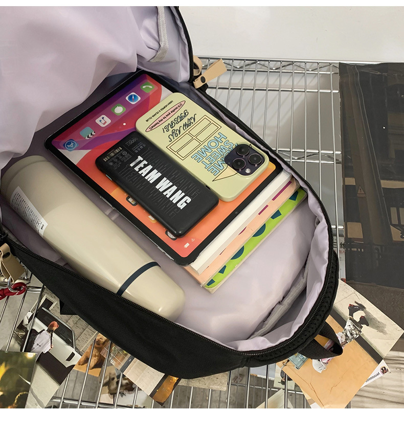 大容量多层书包初中生男女高中生双肩包减负护脊超轻便电脑背包详情45