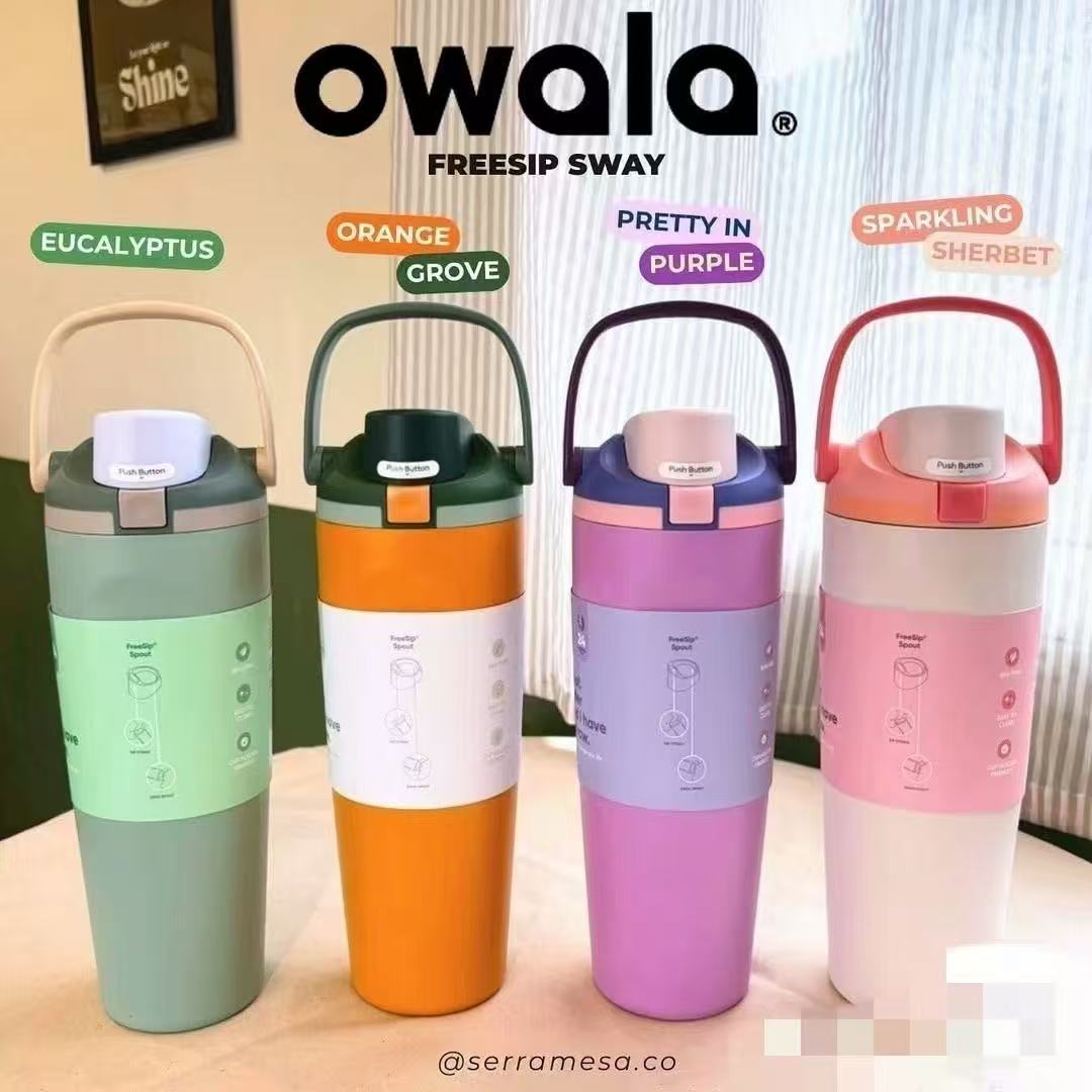 New owala water cup, insulated cup, large-capacity 304 stainless steel straw cup, double drinking cup, outdoor sports water bottle pic 7