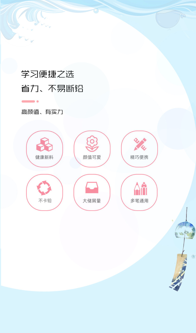 跨境双孔塑料卷笔刀方形削笔刀转笔刀橡皮保护套设计厂家直销批发详情3
