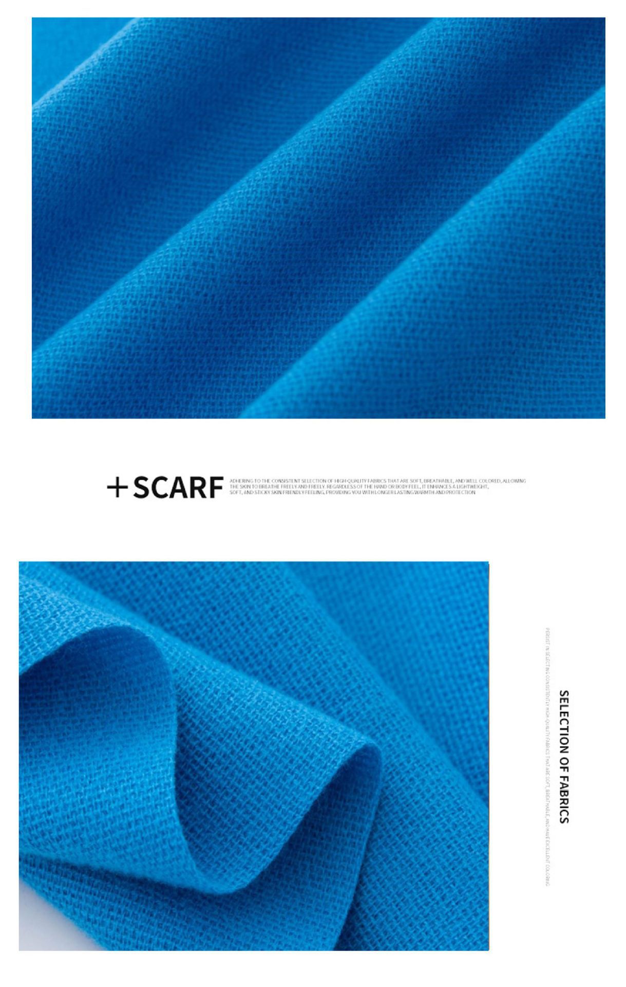 羊绒手感纯色围巾女仿羊绒2024秋冬氛围感韩系百搭中长款披肩围脖详情15