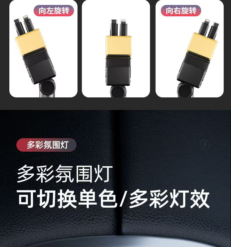 Cross-border Starry Sky Top car mobile phone charger 120W Super fast charging four-in-one car cigarette lighter interface charging pic 14