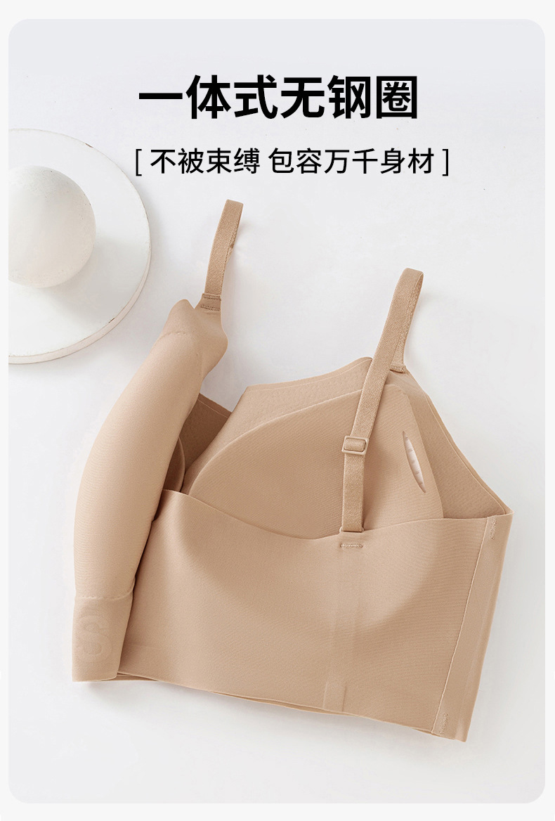 幸爆款无痕粉底液隐形内衣女薄款聚拢穿衣不透无钢圈支撑吊带文胸详情20