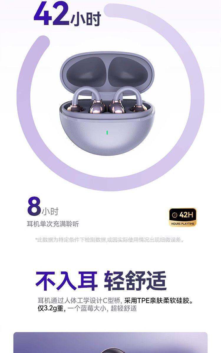 The new GTS15 wireless Bluetooth headphones, featuring a sporty over-ear clip-on design, are compatible with high-quality noise cancellation from Huawei and SONY pic 11