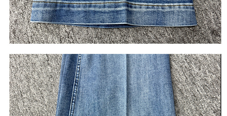 PL blue jeans for men and women, high-waisted loose, casual, versatile, wide-leg trousers with patch pockets, European and American style 2026 new style pic 24