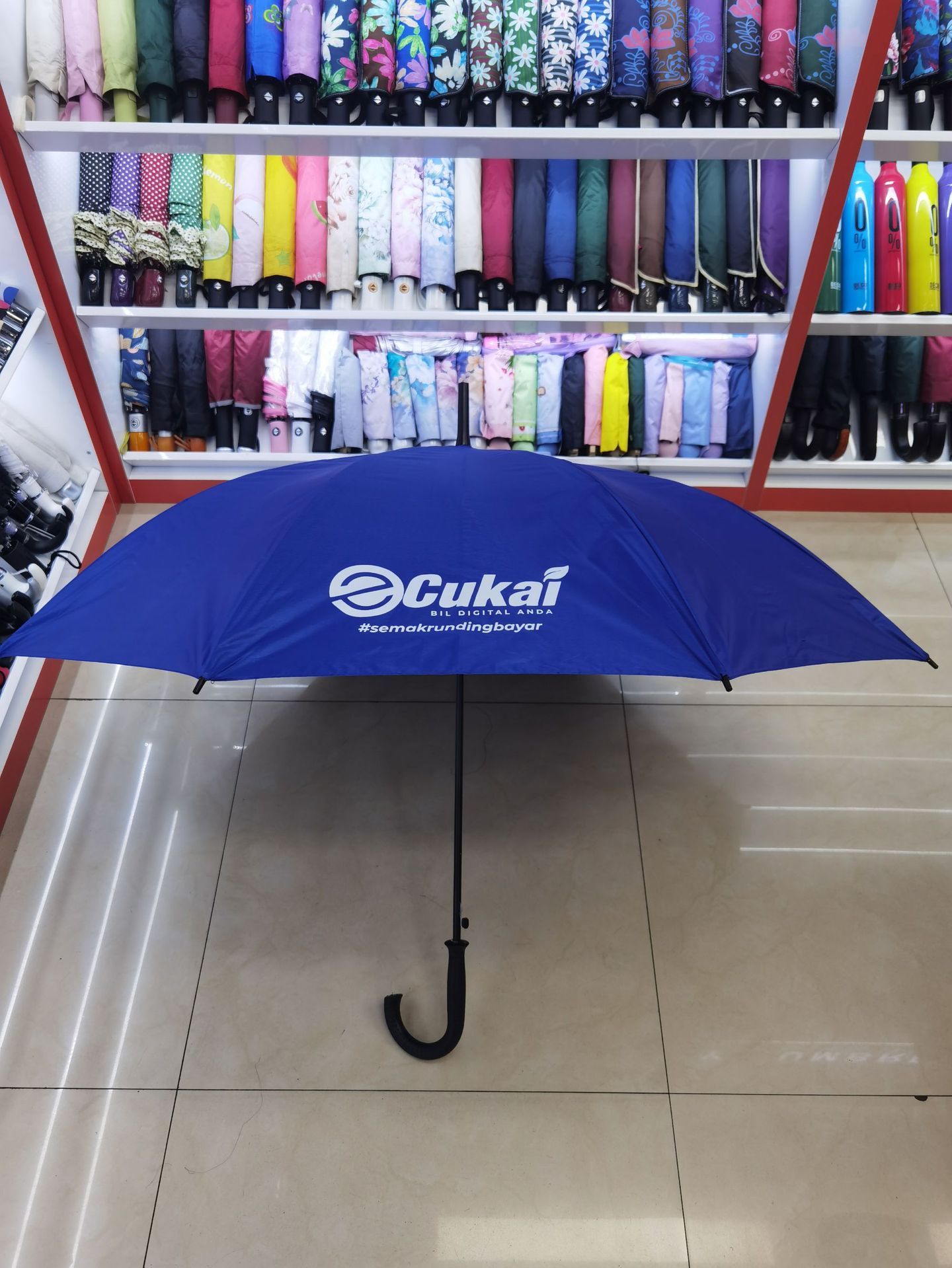 Customized logo printed business gift umbrellas, long-handled straight golf umbrellas, all-weather and all-weather sunshades pic 9