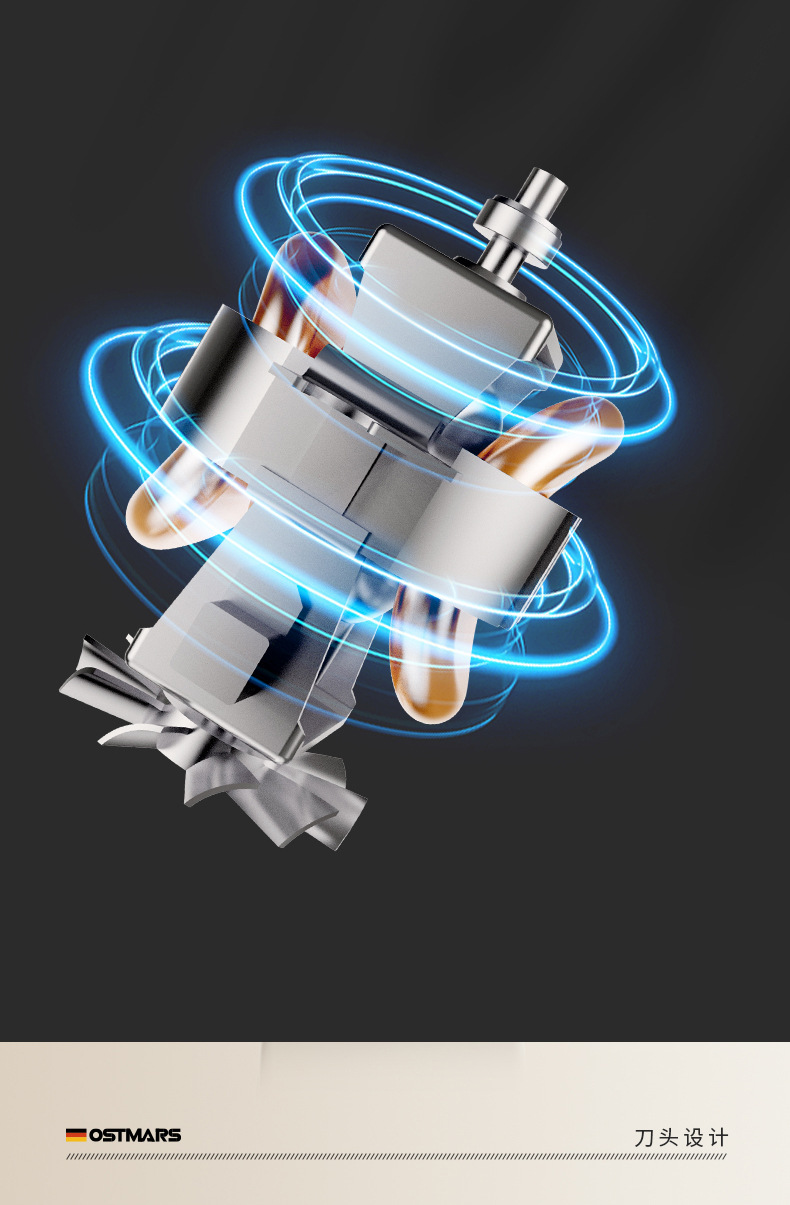 德国Ostmars静音破壁机3-4人免过滤家用全自动豆浆机多功能料理机详情12