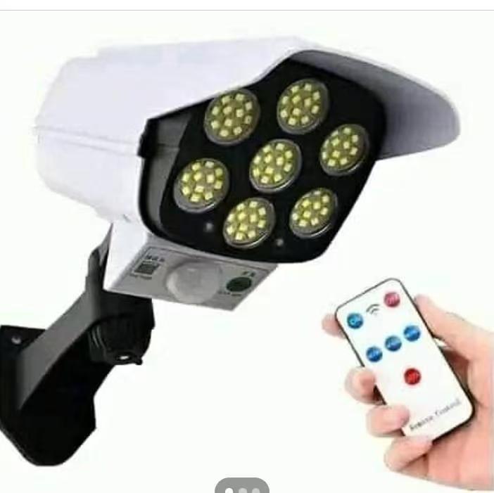 Surveillance fake camera solar sensor wall lamp LED/COB strong light anti-theft remote control wireless surveillance lamp pic 4