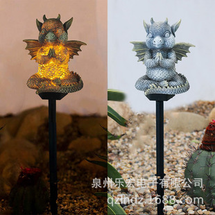 Cross-border best-selling solar led European-style garden lights, outdoor landscape eagle ground insert lawn lights, and garden decorative lights pic 3