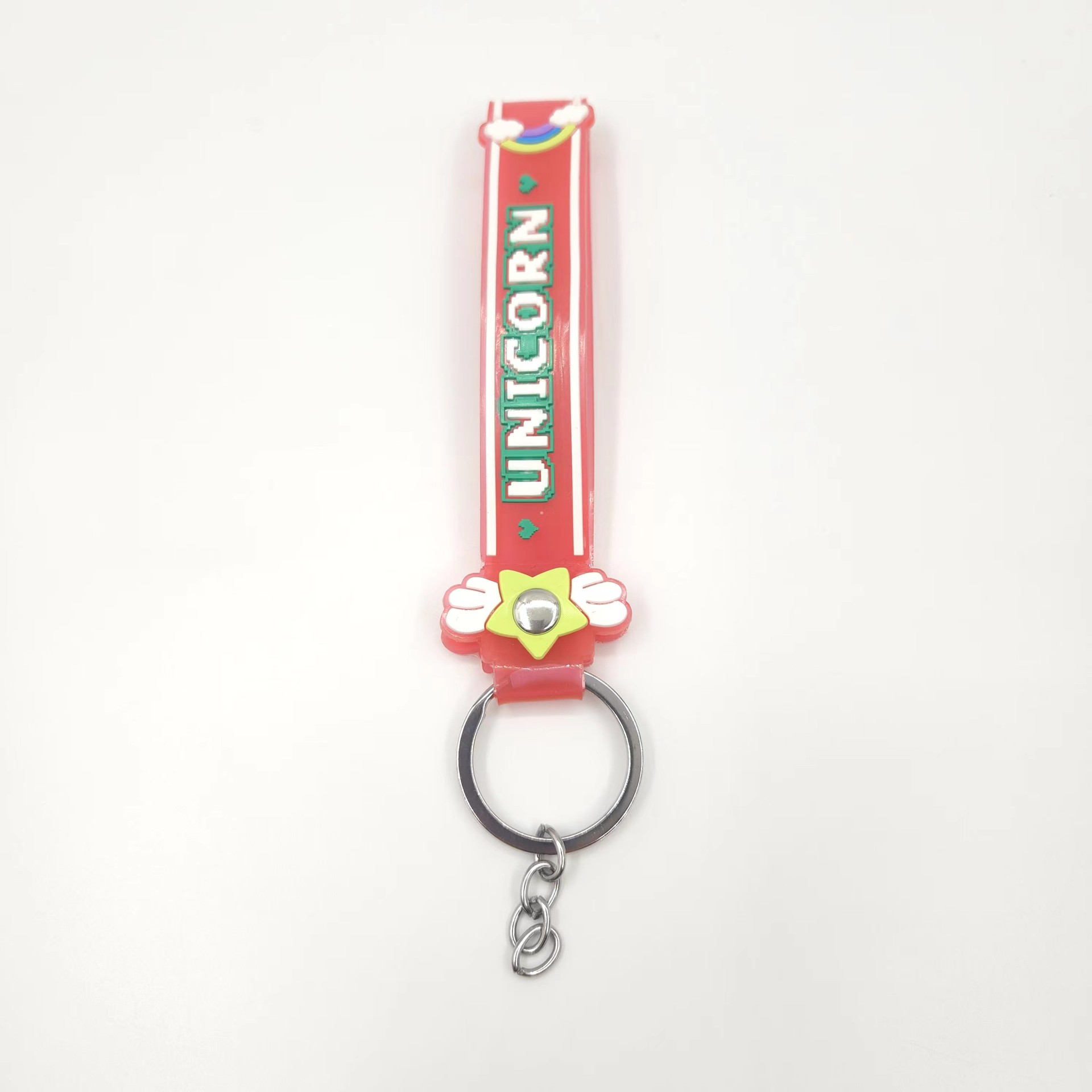 新款钥匙链公仔软胶绳包包挂件配件皮绳可爱pvc钥匙链软胶绳批发详情8