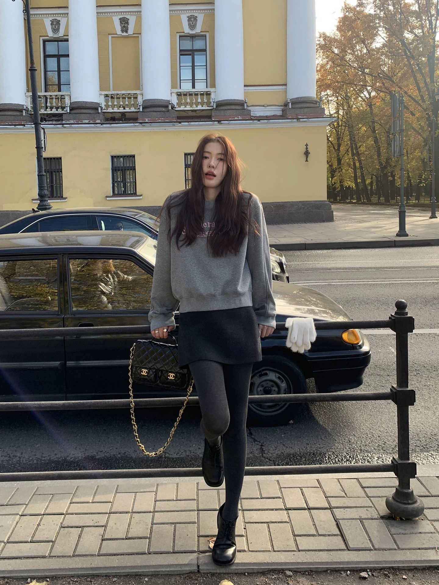 Four Beauties Slimming 100% short plush woolen A-line short skirt for women 25 winter New minimalist half skirt 9442 pic 34