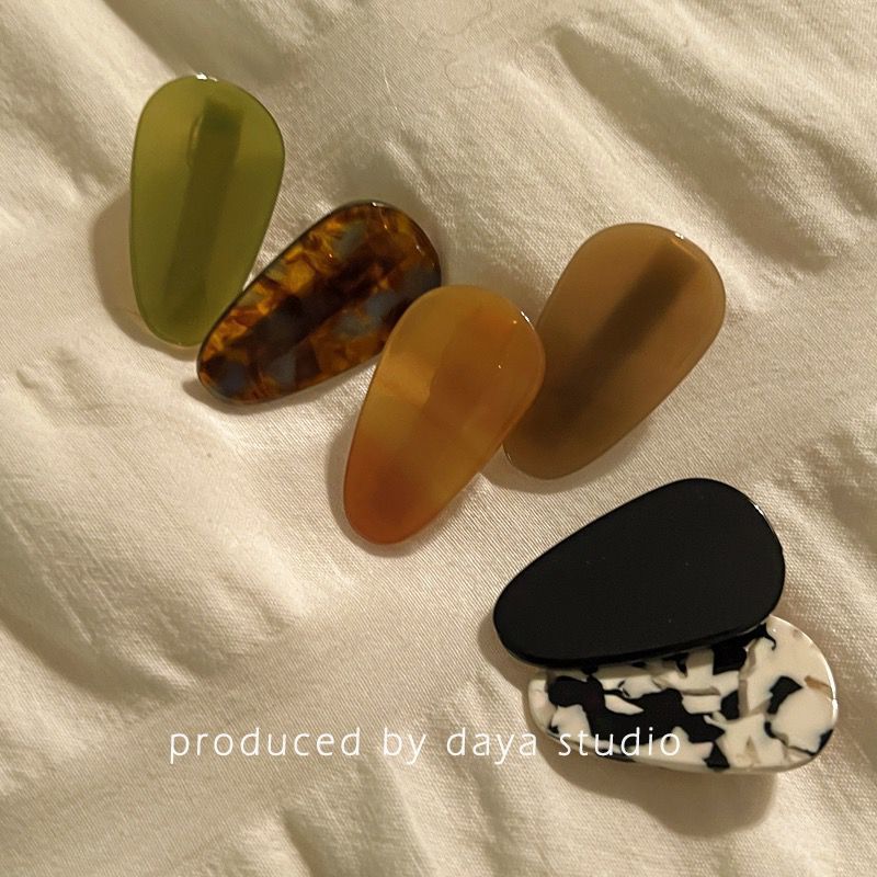 法式又日常 醋酸水滴发夹高级感小众设计气质复古发卡刘海边夹详情20