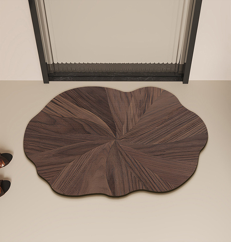 Modern and simple diatom mud floor MATS are anti-slip, wear-resistant, dirt-resistant and easy to maintain. Bathroom floor MATS and household water-absorbing and quick-drying floor MATS pic 2