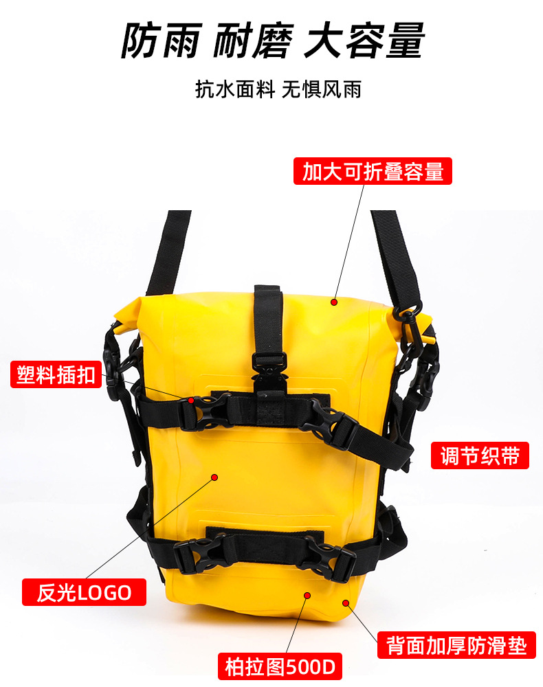 跨境摩托车护杠包防水边包侧包户外多功能尾包机车挂包快拆通用详情7