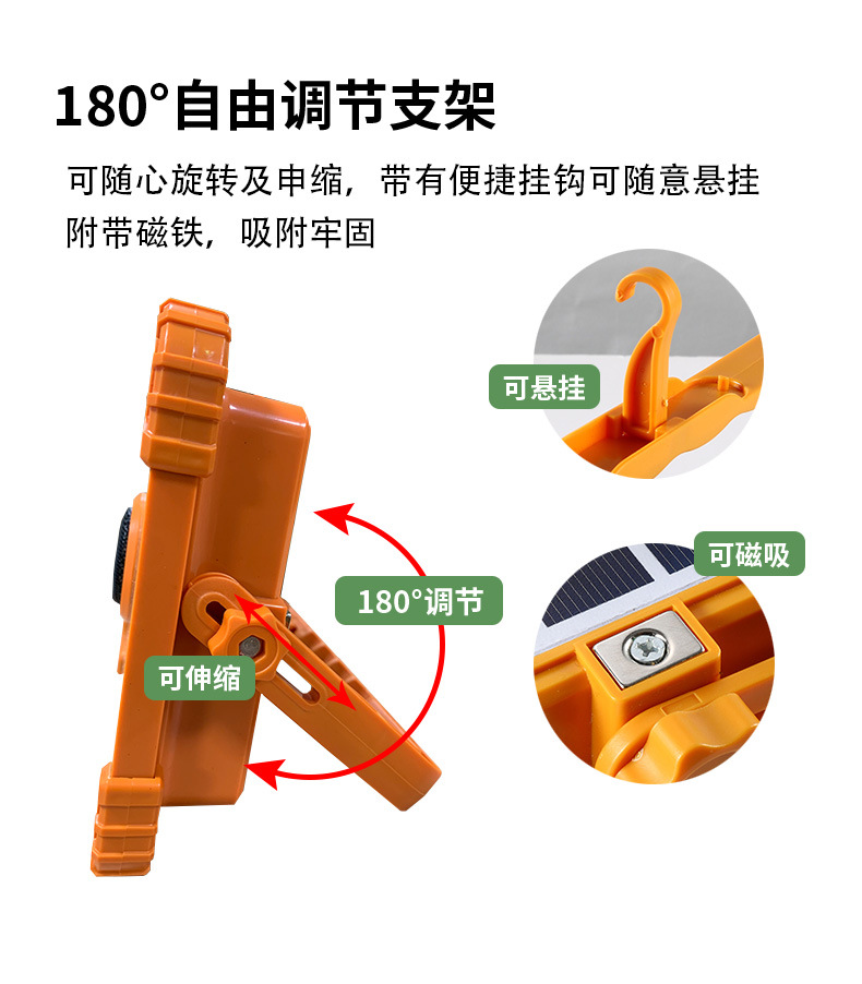 跨境太阳能蓝牙音箱大音量充电灯泡节能夜市地摊灯户外露营照明灯详情9