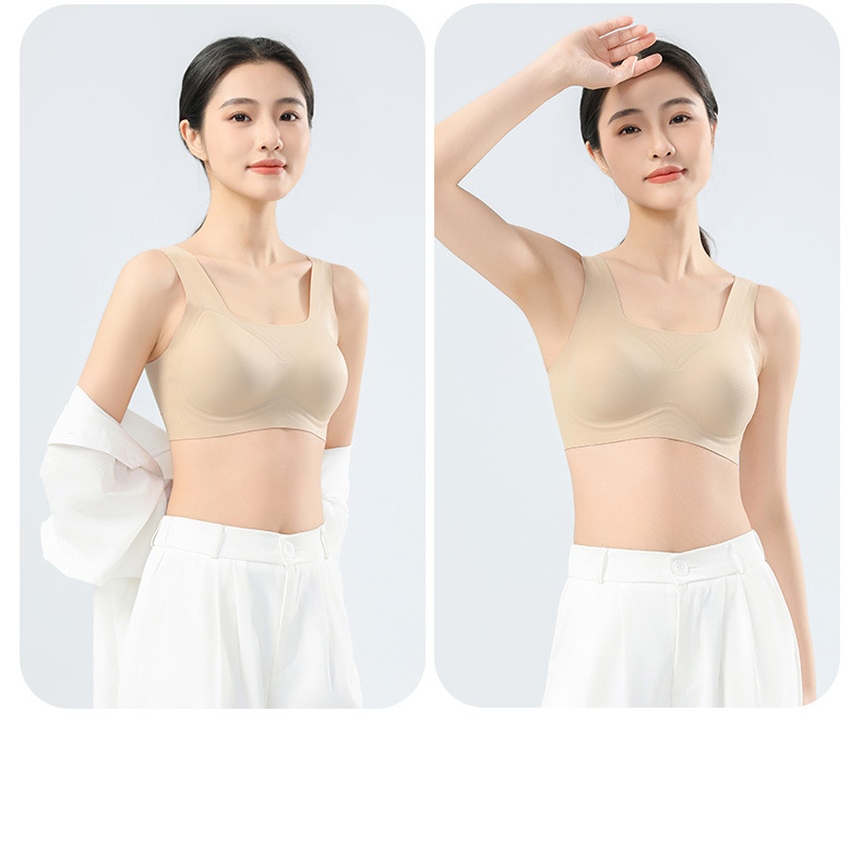 无痕内衣夏季薄款舒适透气大胸显小无钢圈内衣女聚拢女士文胸胸罩详情23