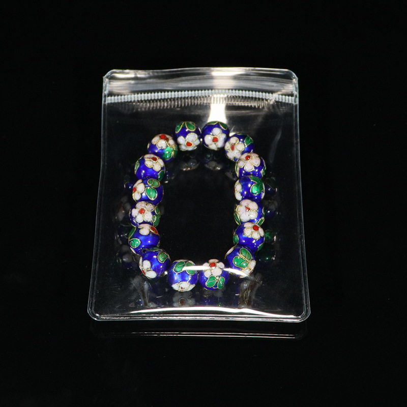Beijing Cloisonne classical ethnic style jewelry, cloisonne enamel filigree silver blue round bead bracelet pic 43