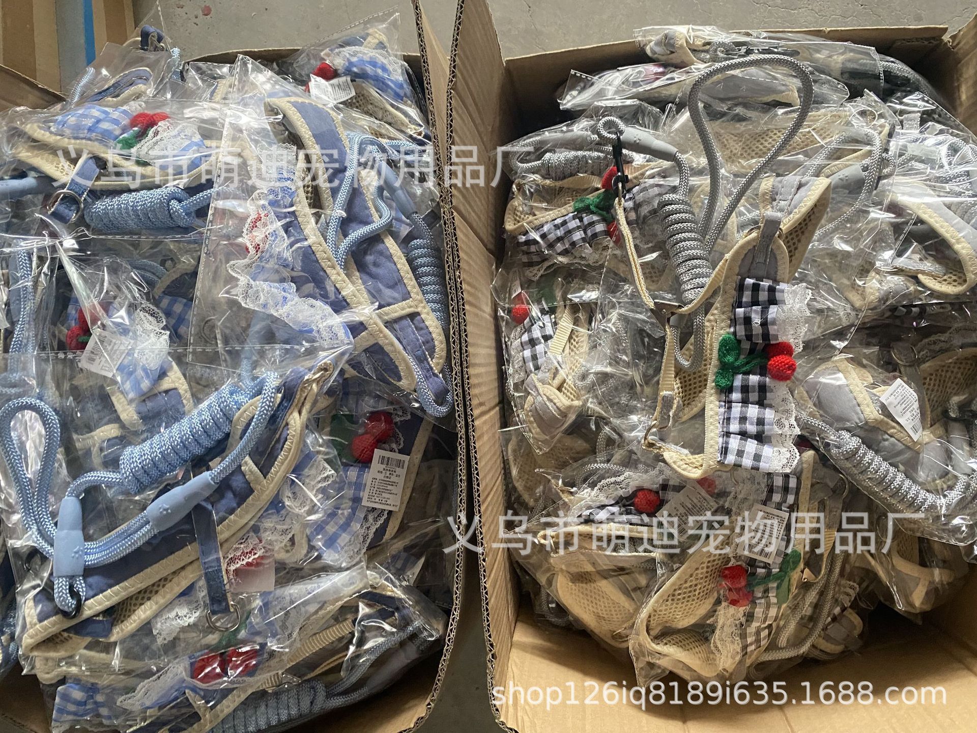 狗狗牵引绳可爱胸背带遛猫咪绳泰迪小型犬狗链宠物用品狗绳子批发详情5
