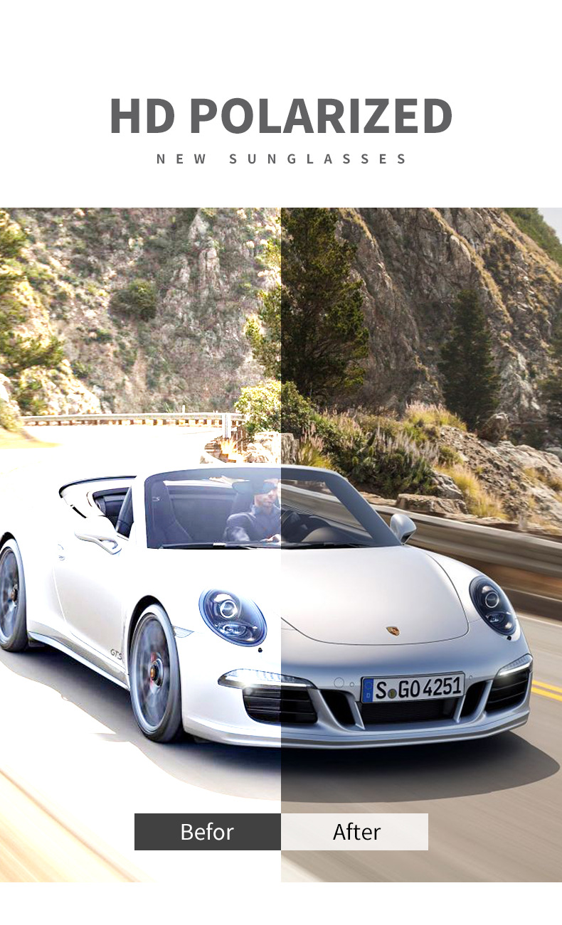 新款男士太阳镜 时尚休闲墨镜 驾驶出游度假太阳眼镜23055详情4