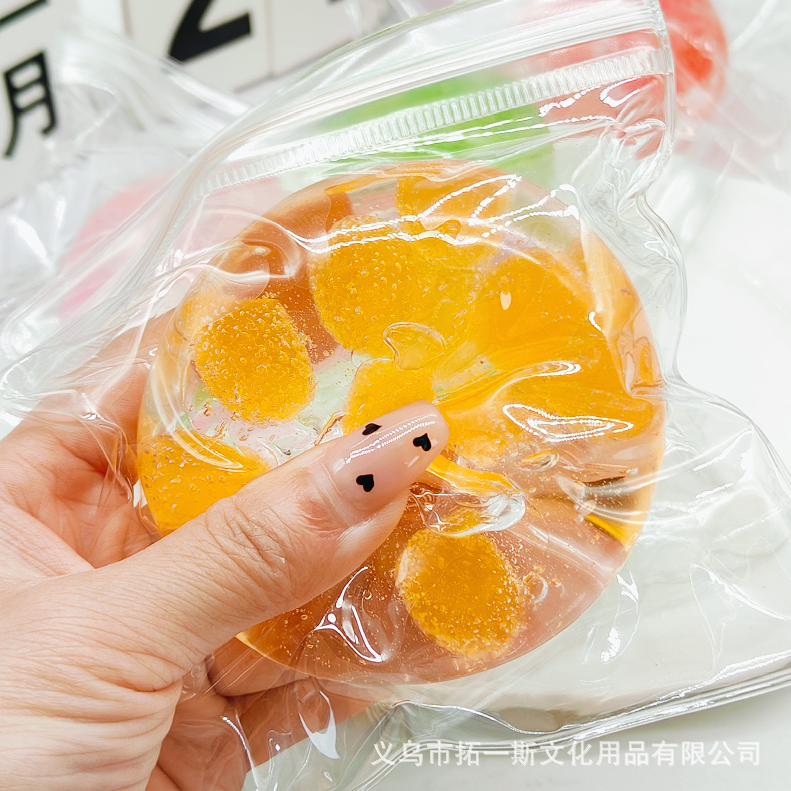 小红书同款网红砂糖果肉手作球创意胶感发泄球减压神器软糖糖果趣味玩具详情8