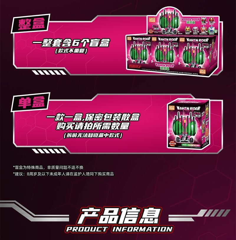 正品假面骑士掌心英雄系列摆件盲盒迷你Q潮玩手办公仔人偶批发详情47