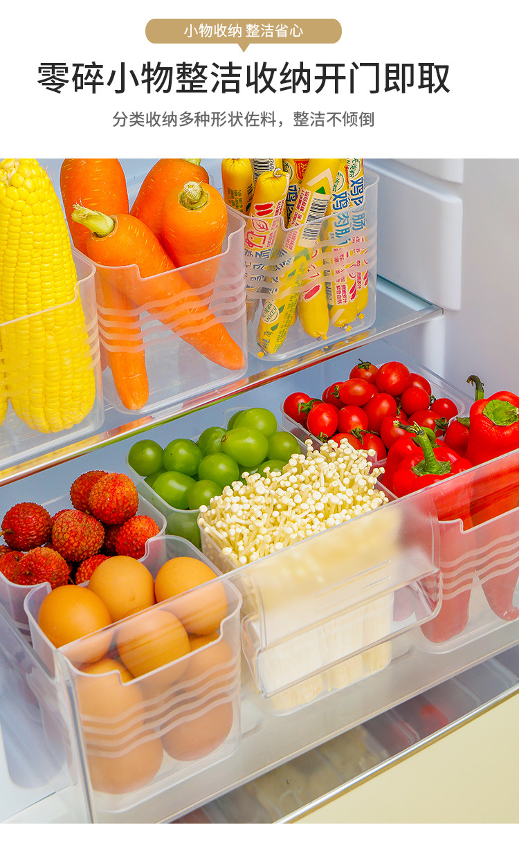 冰箱侧门收纳盒鸡蛋食品级姜保鲜盒家用侧面内侧储物厨房冷冻神器详情7