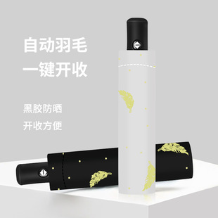 伞批发雨伞防晒遮阳伞黑胶三折反向女生太阳伞晴雨两用自动伞工厂详情31