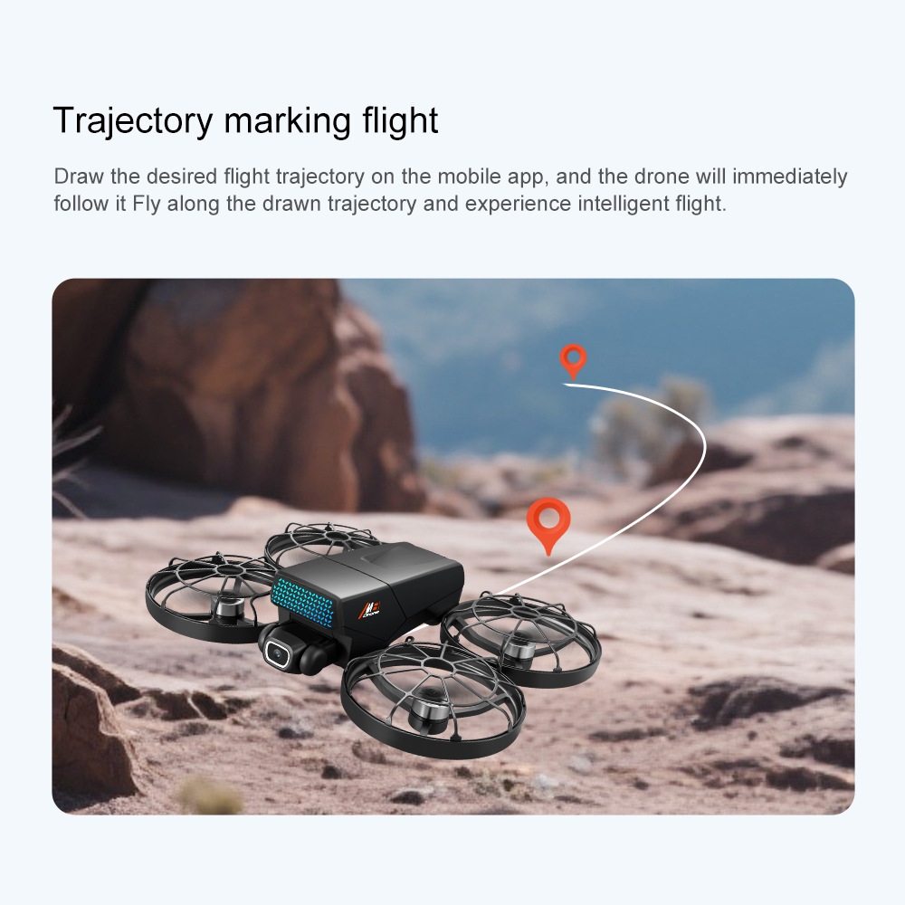 Cross-border M8 brushless drone with screen control, aerial photography, folding aircraft, optical flow dual camera remote control aircraft pic 47