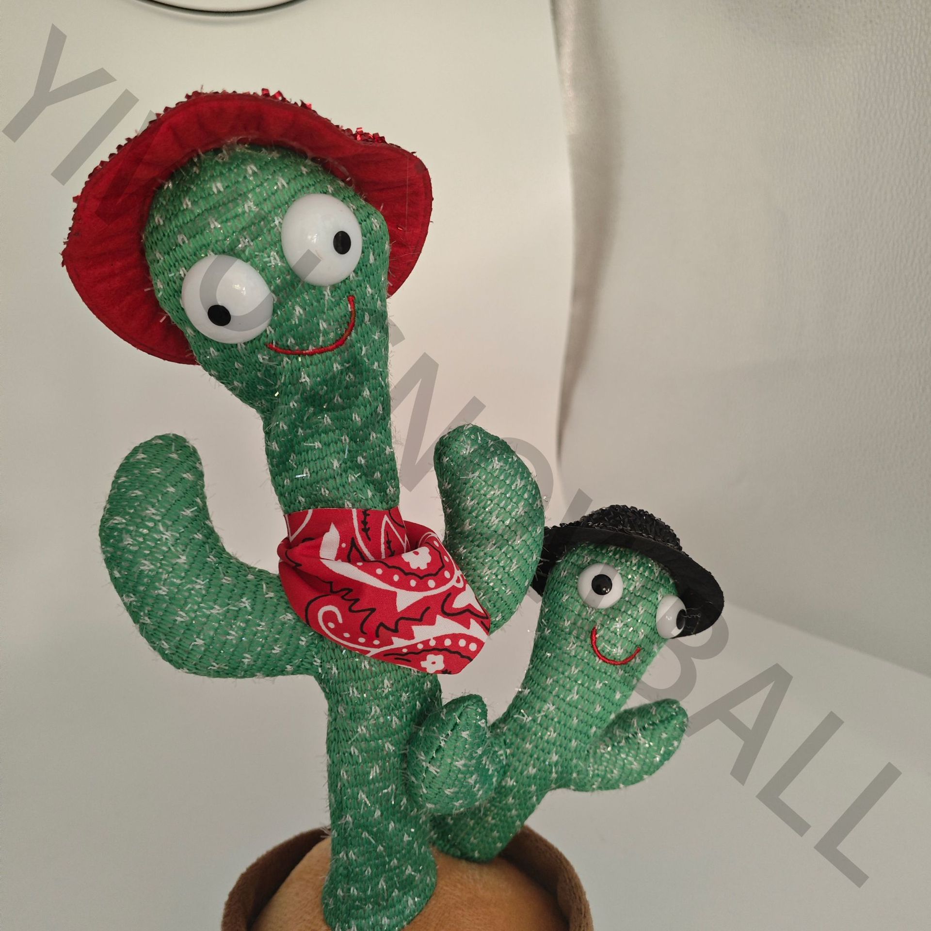 2025创意搞怪电动跳舞母子双头仙人掌抖音同款网红会唱歌的仙人掌详情17