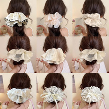 Facial cleansing and makeup seamless hair clip, side bangs for girls, one-line duckbill hair clip, high-end forehead clip headwear pic 4