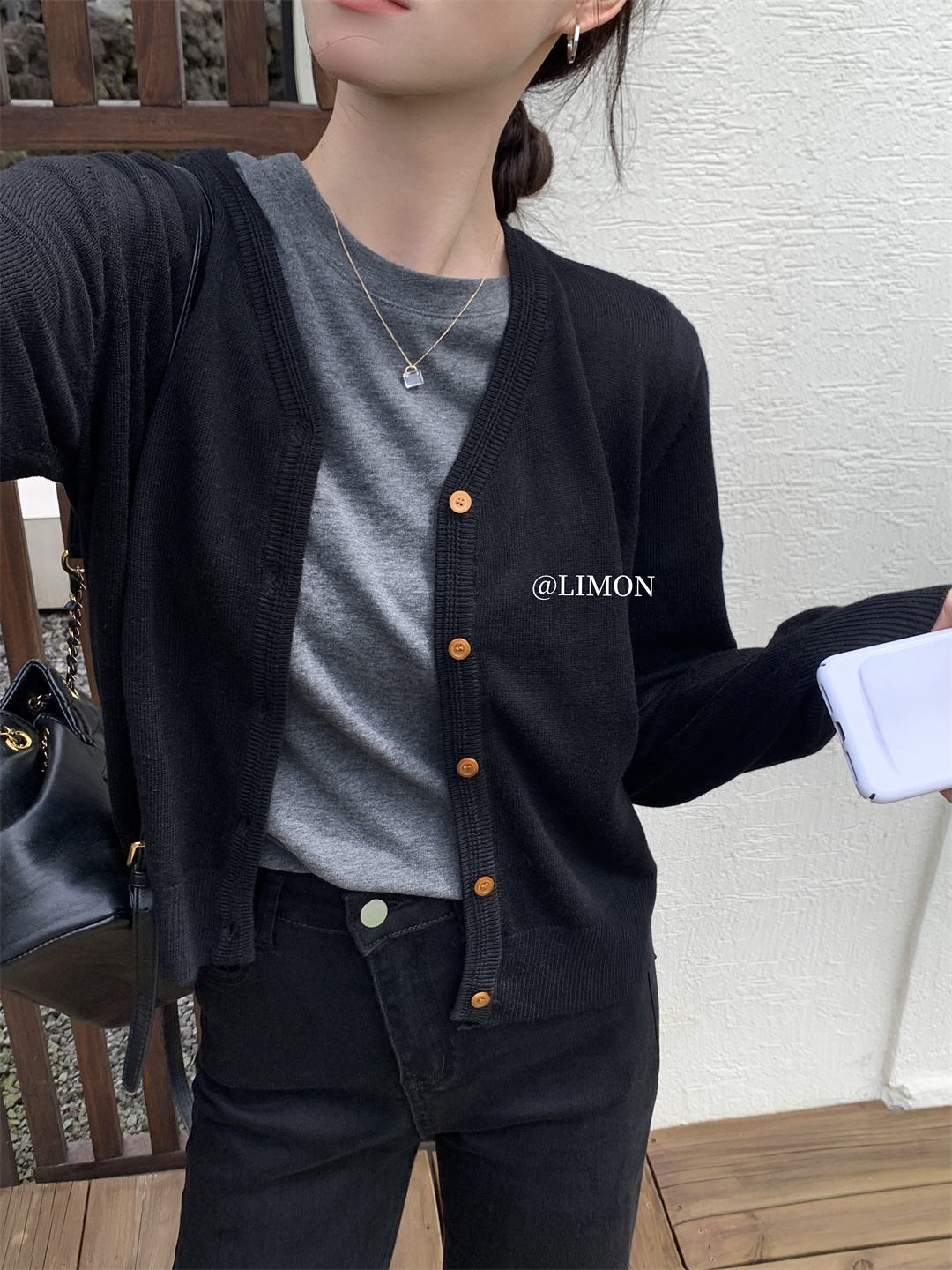 THE LEMON柠檬绿茶正肩磨毛短袖t恤女2024秋季新款百搭上衣打底衫详情48